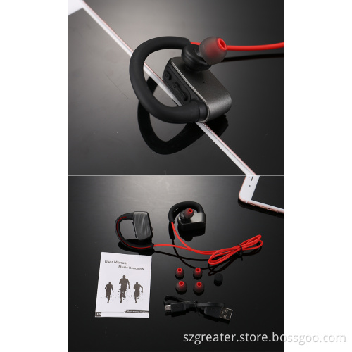 New design sports bluetooth earphone,structual waterproof IPX7 wireless headphone,stereo headset for swimming